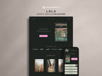 LOLA • Author Squarespace Website Template