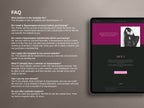LOLA • Author Squarespace Website Template