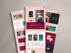 MELONI • Author Squarespace Website Template