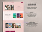 MELONI • Author Squarespace Website Template