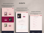 MELONI • Author Squarespace Website Template