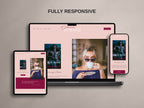 MELONI • Author Squarespace Website Template