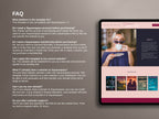 MELONI • Author Squarespace Website Template