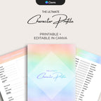 Character Profile Template - Pastel
