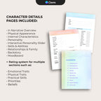 Character Profile Template - Pastel