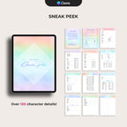 Character Profile Template - Pastel