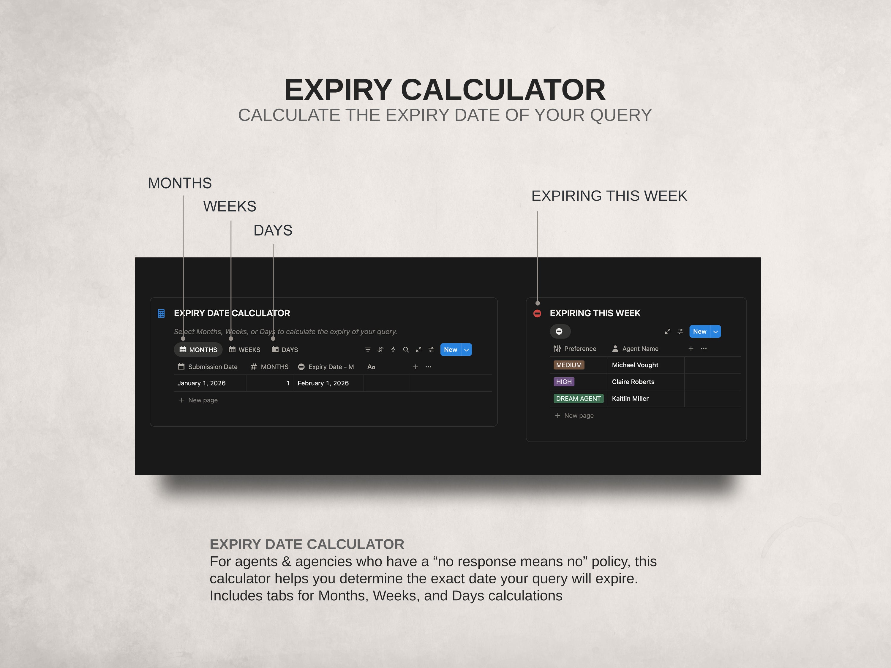 Query HQ - Query Builder & Agent Tracker Notion Template