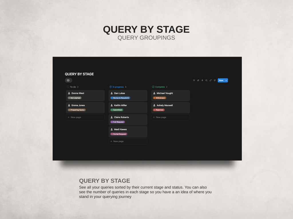 Query HQ - Query Builder & Agent Tracker Notion Template
