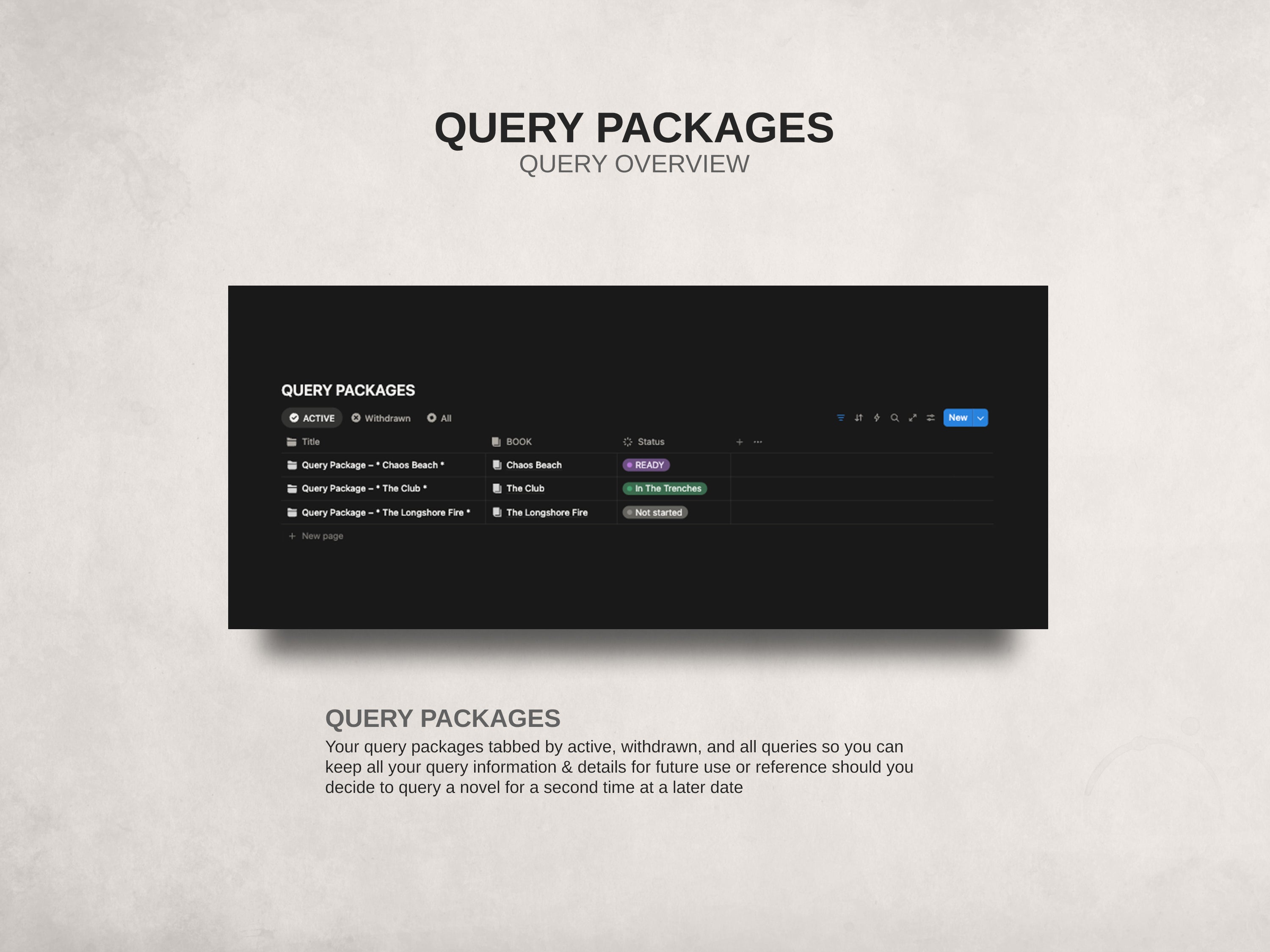 Query HQ - Query Builder & Agent Tracker Notion Template