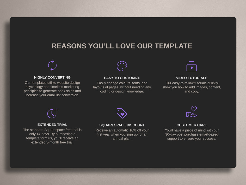 ANTARA  • Author Squarespace Website Template