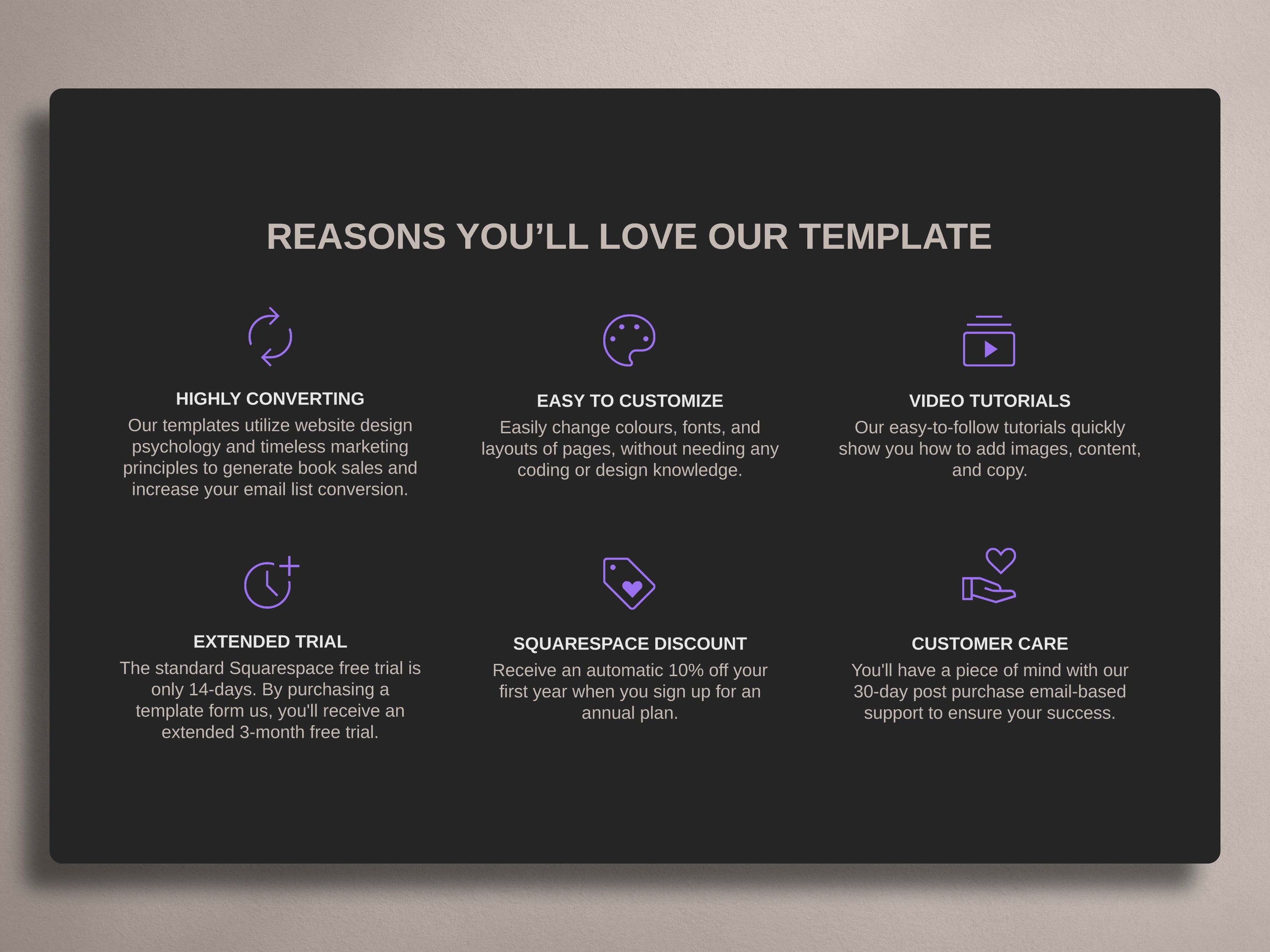 ANTARA  • Author Squarespace Website Template