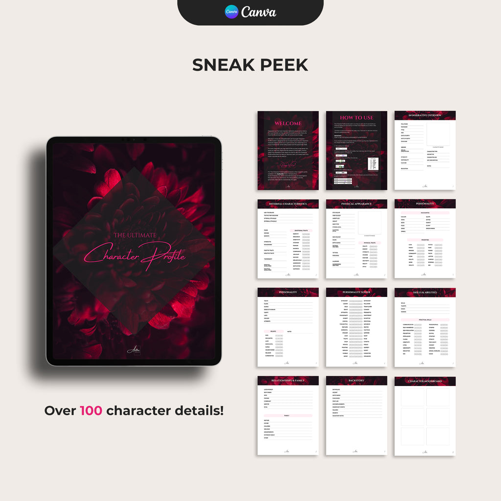 Character Profile Template - Romantic